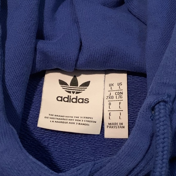 Men’s Large Adidas Sweatshirt Blue Great Condition - Picture 3 of 3